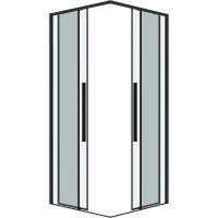 Товар: Душевой уголок Grossman Galaxy 90х90 300.K33.01.9090.21.00 профиль Черный матовый стекло прозрачное - фото 10 Душевой уголок Grossman Galaxy 90х90 300.K33.01.9090.21.00 профиль Черный матовый стекло прозрачное — фото 10, Квадратные душевые уголки