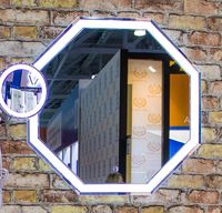 Зеркало Art&Max Argo AM-Arg-700-700-DS-F с подсветкой с сенсорным выключателем — фото 3, Мебель для ванной