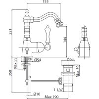 Товар: Смеситель для биде Cezares Margot MARGOT-BSM2-02-Bi Бронза - фото 2 Смеситель для биде Cezares Margot MARGOT-BSM2-02-Bi Бронза — фото 2, Смесители