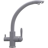 Смеситель для кухни Ulgran Quartz UQ-017-05 Бетон — фото 1, Смесители