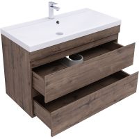 Товар: Тумба под раковину Aquanet Нота New 100 334194 подвесная Дуб веллингтон табак - фото 3 Тумба под раковину Aquanet Нота New 100 334194 подвесная Дуб веллингтон табак — фото 3, Тумбы под раковину