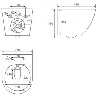 Товар: Комплект унитаза с инсталляцией Abber Bequem AC1100MB-AC0105-AC0121MB с сиденьем Микролифт и Черной матовой клавишей смыва - фото 16 Комплект унитаза с инсталляцией Abber Bequem AC1100MB-AC0105-AC0121MB с сиденьем Микролифт и Черной матовой клавишей смыва — фото 16, Комплекты унитаз + инсталляция