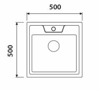 Кухонная мойка Kaiser KSS-5050 Хром — фото 5, Кухонные мойки