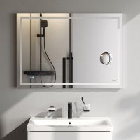 Зеркало AM.PM Gem 100 M91AMOX1003WG с подсветкой с механическим выключателем — фото 3, Мебель для ванной