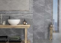 Керамическая плитка Керамин Канон 1Д серый настенная 30х90 см — фото 5, Керамогранит