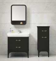 Тумба BelBagno Prado 45 PRADO-1100-AC-PC-NL Nero Laccato Lucido — фото 2, Комоды и тумбы для ванной комнаты