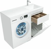 Товар: Тумба с раковиной Aquanet Токио 110 R 239299 Белая - фото 12 Тумба с раковиной Aquanet Токио 110 R 239299 Белая — фото 12, Мебель для ванной