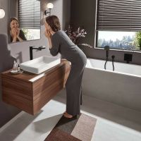 Смеситель для душа Hansgrohe Vivenis 75415670 Черный матовый — фото 3, Смесители