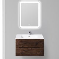 Тумба под раковину BelBagno Etna 80 ETNA-800-2C-SO-RW-P подвесная Rovere Moro — фото 2, Тумбы под раковину