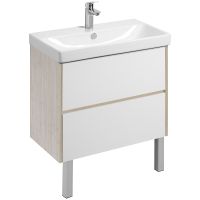 Товар: Тумба под раковину Aquaton Сканди 80 1A283001SDB20 подвесная Белый глянец Дуб верона - фото 4 Тумба под раковину Aquaton Сканди 80 1A283001SDB20 подвесная Белый глянец Дуб верона — фото 4, Мебель для ванной