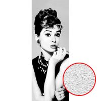 Фотообои Divino A-083 Фактура холст Винил на флизелине (1*2,7) Белый/Черный, Люди — фото 1, Обои для стен