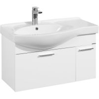 Тумба под раковину Aquaton Инди 80 1A188401ND010 подвесная Белая — фото 1, Тумбы под раковину