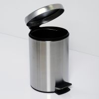 Товар: Ведро для мусора WasserKRAFT Ammer K-665 5 л Хром матовый - фото 2 Ведро для мусора WasserKRAFT Ammer K-665 5 л Хром матовый — фото 2, Мусорные ведра