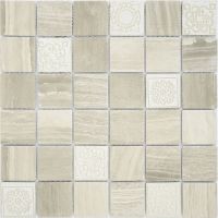 Мозаика Caramelle mosaic Art Stone Art Travertino Silver MAT 30x30 см — фото 1, Мозаика