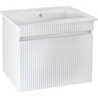 Тумба под раковину Runo Модена 75 00-00002200 подвесная Белая — фото 1, Тумбы под раковину