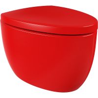 Унитаз Bocchi Etna 1116-019-0129 подвесной Красный глянцевый без сиденья — фото 1, Унитазы