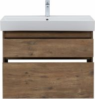 Тумба под раковину Aquanet Nova Lite 85 подвесная Дуб рустикальный арт-249954 — фото 3, Тумбы под раковину