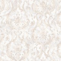 Обои Fipar Brilla R 23524 Винил на флизелине (1,06*10,05) Белый/Бежевый, Дамаск/Штукатурка — фото 1, Обои для стен