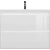 Товар: Тумба под раковину Cersanit Moduo Slim 80 64126 подвесная Белая - фото 2 Тумба под раковину Cersanit Moduo Slim 80 64126 подвесная Белая — фото 2, Мебель для ванной