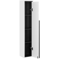 Шкаф пенал Roca Aneto 23 R 857467806 подвесной Белый глянец Черный матовый — фото 2, Мебель для ванной