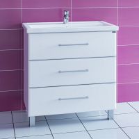 Товар: Тумба под раковину СанТа Омега 80 207006 Белая - фото 3 Тумба под раковину СанТа Омега 80 207006 Белая — фото 3, Мебель для ванной