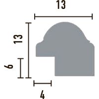 Багет Decomaster 118-20 2400x13x13 мм — фото 2, Багеты