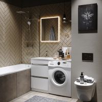 Товар: Зеркало Aqwella Vision 70 VIS0207AH с подсветкой и подогревом с бесконтактным выключателем - фото 2 Зеркало Aqwella Vision 70 VIS0207AH с подсветкой и подогревом с бесконтактным выключателем — фото 2, Мебель для ванной