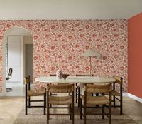 Обои RASCH Garden 330113 Винил на флизелине (0,53*10,05) Красный, Однотонные/Рогожка — фото 4, Обои для стен