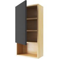 Подвесной шкаф Excellent Tuto 40 L MLEX.0105.400.BLGR Черный Дуб — фото 2, Мебель для ванной