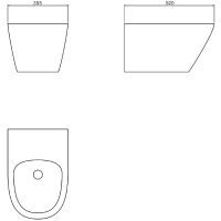 Биде beWash Bogen 88205001 подвесное Белое — фото 2, Биде