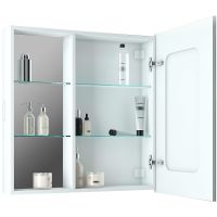 Зеркальный шкаф Континент Aperio LED 80 R МВК007 с подсветкой Белый — фото 3, Зеркальные шкафы в ванную