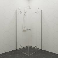 Душевой уголок Triton Дельта-Хром 90х90 Щ0000054216 профиль Хром стекло прозрачное — фото 2, Душевые уголки