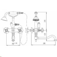 Товар: Смеситель для ванны Cezares Diamond DIAMOND-VDF-02-Sw Бронза - фото 2 Смеситель для ванны Cezares Diamond DIAMOND-VDF-02-Sw Бронза — фото 2, Смеситель для ванны