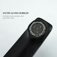 Смеситель для раковины Frap H57 F1057-2 Черный матовый Хром — фото 2, Смесители