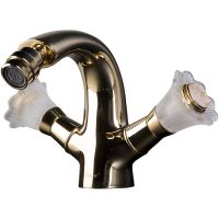 Смеситель для биде Boheme Camelia 296 Золото — фото 1, Смесители