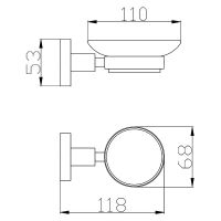 Мыльница Rav Slezak Colorado COA0300 Хром — фото 2, Мыльницы