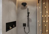 Смеситель для душа Hansgrohe ShowerSelect 15763670 с термостатом Черный матовый — фото 6, Смеситель для душа