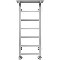 Водяной полотенцесушитель Terminus Контур П7 300х800 4670078529695 с полкой Хром, нижнее подключение, G 1/2" ВР, с угловым соединением — фото 2, Водяные полотенцесушители