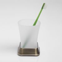 Стакан для зубных щеток WasserKRAFT Exter K-5528 Светлая бронза — фото 2, Мыльницы
