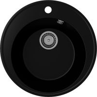 Кухонная мойка Ulgran Quartz Nora 485-07 Уголь — фото 1, Кухонные мойки