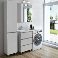 Тумба с раковиной Эстет Dallas Luxe 105 L ФР-00009668 Белая — фото 6, Тумбы с раковиной