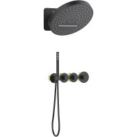 Товар: Душевая система Timo Saona SX-2329/03SM с термостатом Черная матовая - фото 1 Душевая система Timo Saona SX-2329/03SM с термостатом Черная матовая — фото 1, Встраиваемые душевые комплекты