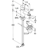 Смеситель для биде Kludi Bozz 385335376 Белый матовый — фото 2, Смесители