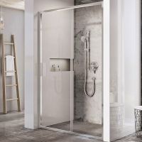 Товар: Душевая дверь Ravak Blix Slim BLSDP2-120 X0PMG0C00Z1 профиль Хром стекло Transparent - фото 1 Душевая дверь Ravak Blix Slim BLSDP2-120 X0PMG0C00Z1 профиль Хром стекло Transparent — фото 1, Раздвижные душевые двери