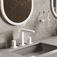 Смеситель для раковины WasserKRAFT Saale Белый матовый арт-9535 — фото 2, Смесители для раковины