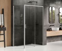 Товар: Душевой уголок New Trendy Prime Chrome 160х100 R D-0311A/D-0125B профиль Хром стекло прозрачное - фото 2 Душевой уголок New Trendy Prime Chrome 160х100 R D-0311A/D-0125B профиль Хром стекло прозрачное — фото 2, Душевые уголки