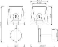 Товар: Настенный светильник Artelamp Rodos A2589AP-1SS Белый Сталь Черный - фото 4 Настенный светильник Artelamp Rodos A2589AP-1SS Белый Сталь Черный — фото 4, Светильники