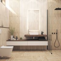 Товар: Керамогранит Керамин Бунгало 4Д темно-бежевый 30х90 см - фото 3 Керамогранит Керамин Бунгало 4Д темно-бежевый 30х90 см — фото 3, Керамогранит