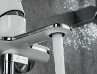 Смеситель для ванны Gappo G03-8 G3203-8 Белый Хром — фото 4, Смеситель для ванны