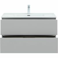 Товар: Тумба под раковину Aquanet Алвита New 90 303922 подвесная Серая матовая - фото 6 Тумба под раковину Aquanet Алвита New 90 303922 подвесная Серая матовая — фото 6, Тумбы под раковину